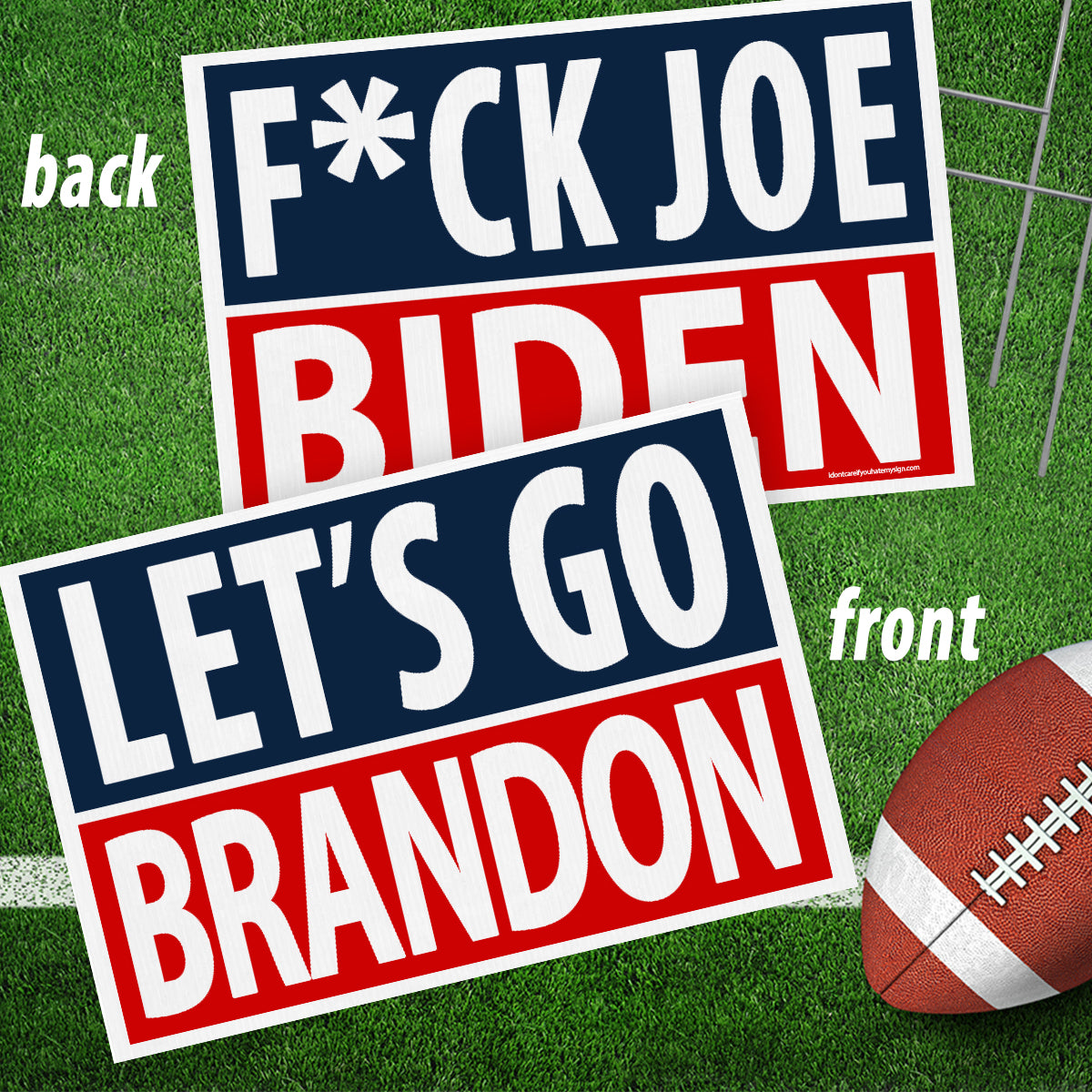 Fuck Joe Biden - Let's Go Brandon Yard Sign Set